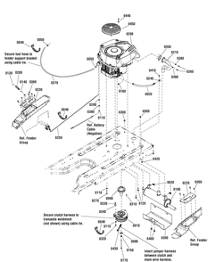 Engine Group - 21hp Briggs And Stratton Diagram and Parts List for 7800820A (C950-60106-1-ZTS7000)(2011) Briggs and Stratton Lawn Tractor Accessories